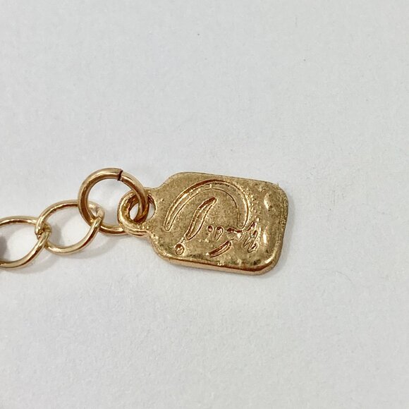 Gold Crytal Cross Charm Bracelet Plated Adjustable Plated 7-9" Chain Cord Dainty - Picture 8 of 13